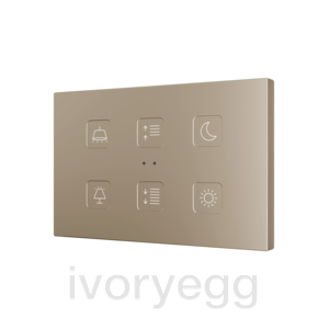 Tecla RGB XL 6. PC-ABS Capacitive push button - 6 buttons - Custom