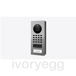 IP intercom, Surface Mount, 1-button, Incl. SM housing, V2A stainless steel, brushed