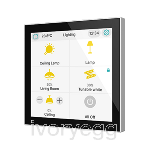 CX40. KNX capacitive touch panel 4" - Silver