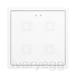 Tecla 70 X4. PC-ABS Capacitive push button 70x70 - 4 buttons - White