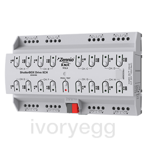 8-Channel Shutter Actuator with automatic travel time measurement and KNX Secure