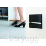 Via Walkway Light Front - brushed brass