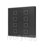 Tecla RGB 8. PC-ABS Capacitive push button - 8 buttons - Anthracite
