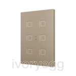 Tecla XL X6. PC-ABS Capacitive push button - 6 buttons - Champagne
