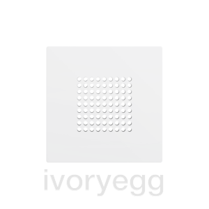 ZS55. RingBOX - KNX Doorbell cover 55x55 mm - Matt White