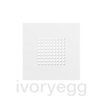 ZS55. RingBOX - KNX Doorbell cover 55x55 mm - Matt White