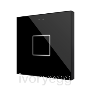Flat RGB 1. Glass capacitive push button - 1 button - Anthracite