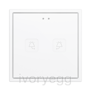 Tecla RGB 70 X2. PC-ABS Capacitive push button 70x70 - 2 buttons - Custom 
