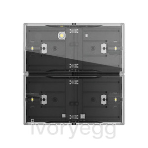 KNX pushbutton sensor 4.70 Comfort, Gira One and System 70, 2-gang
