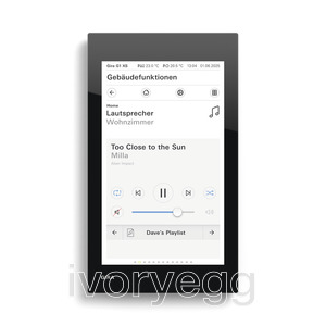 Gira G1 XS in Black Glass - without WLAN