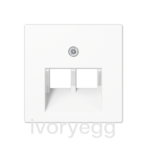 centre plate for modular jack socket