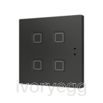 Tecla 4. PC-ABS Capacitive push button - 4 buttons - Anthracite