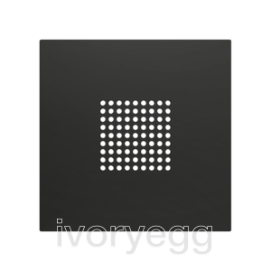 ZS70. RingBOX - KNX Doorbell cover 70X70 mm - Anthracite