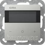 Room climate sensor Standard for KNX System 55, stainless steel (lacquered)