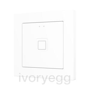 Tecla RGB 55 X1. PC-ABS Capacitive push button 55x55 - 1 button - White