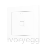 Tecla RGB 55 X1. PC-ABS Capacitive push button 55x55 - 1 button - White