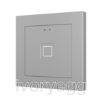 Tecla RGB 55 X1. PC-ABS Capacitive push button 55x55 - 1 button - Silver