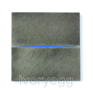 Basalte Sentido CresNET 2 Button Switch in Fer Forge Grey