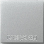 Single gang rocker - TX 44  (IP 44) Colour Aluminium