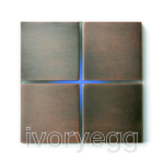 Basalte Sentido CresNET 4 Button Switch in Bronze