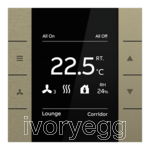 Yurika KNX sensor Room Temperature Controller, FM, Antique Gold