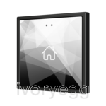 Flat RGB 70 X1. Glass Capacitive push button 70x70 - 1 button - 360° Custom