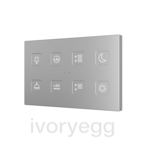 Tecla RGB XL 8. PC-ABS Capacitive push button - 8 buttons - Custom