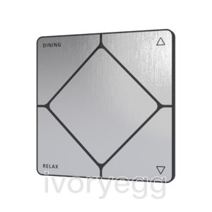 TAP-5 ALPHA Touch Switch - Cresnet, Brushed Nickel, Engraved