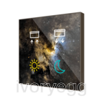 Flat RGB 4. Glass capacitive push button - 4 buttons - 360° Custom
