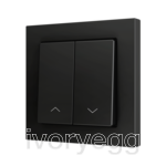 ZS55. Cover for Double KNX Soft push button 55x55 mm. Tilt down - Shutter icon - Anthracite