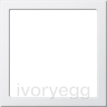 CLEARANCE ITEM - Mounting frame System 55 pure white