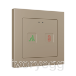 Tecla 55 X2 Sign. PC-ABS 55x55 capacitive touch switch with DND/MUR indicators - Champagne