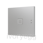 Tecla 1. PC-ABS Capacitive push button - 1 button - Silver