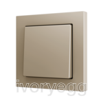 ZS55. Cover for Simple KNX Soft push button 55x55 mm. Tilt up&down - Champagne